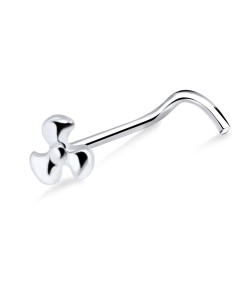 Fan Shape Ocean Curved Nose Stud NSKB-884